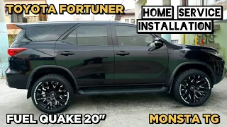 Fuel Quake 20" paired with Monsta TG 265x50 R20 on this Toyota Fortuner @ RNH Tire Supply