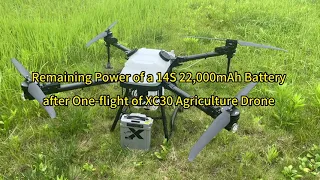 XC30 agricultural drone full load spraying time battery endurance test