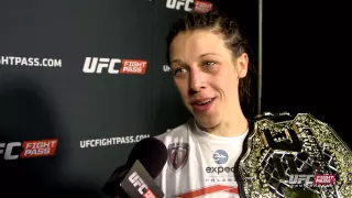 UFC 185: Joanna Jedrzejczyk Backstage Interview