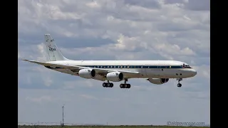 NASA DC-8 N817NA final flight into Pocatello Regional Airport, ID - 15 May 2024