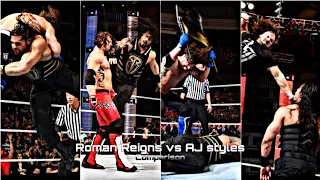 😈Roman Reigns vs AJ styles🥵 #shorts #wwe #comparison #romanreigns #ajstyles