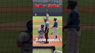ABS: Automated Ball Strike System.  Ump calls strike, batter appeals, ump checks ABS, it’s a strike!