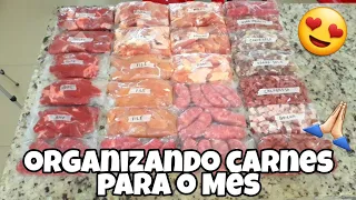 Organizando Carnes para o Mês Todo!