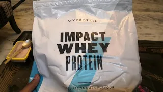 Full Review of Myprotein Impact whey protein | Chocolate smoothe flavour