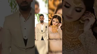 Pakistani cricketer Haris Rauf wedding pics/Haris Rauf and Muzna Rauf