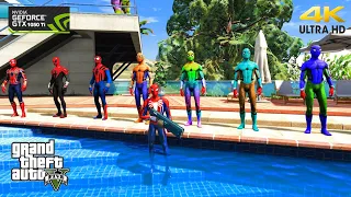 GTA 5 Epic Ragdolls | Spiderman and Super Heroes Minions Jumps/fails (Euphoria Physics)Episode - 124