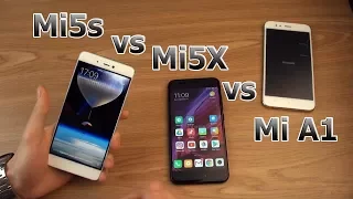 Сравнение Xiaomi Mi5X vs Xiaomi Mi A1 vs Xiaomi Mi5s