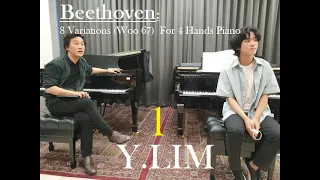 Yunchan Lim 임윤찬 plays Beethoven: 8 Variations "Grafen Von Waldstein", Woo 67 For 4 Hands (excerpt 1)