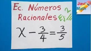 ecuaciones con números racionales / versión 2.0 / ejemplo 2