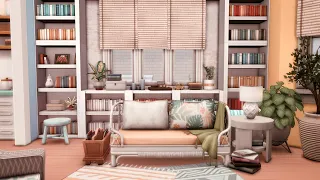 Book Lovers Colorful Apartment / 18 Culpepper House / The Sims 4 / no cc