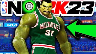 THE Incredible HULK Joins The 2023 NBA SLAM Dunk Contest! JUMPING OVER A CAR In NBA 2K23...