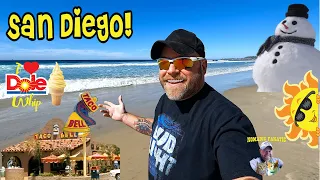 From Snow to Sunshine ~ San Diego, Pacific Ocean, First Taco Bell, & Dole Whips on the Beach!