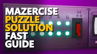 Mazercise Puzzle Solution FNAF Security Breach Maze