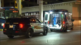 Man arrested after allegedly stealing ambulance, threatening hospital guard with knife