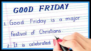 10 lines essay on good friday in english | Essay on good friday in english