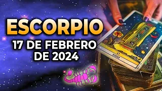 💥𝐔𝐧𝐚 𝐯𝐞𝐫𝐝𝐚𝐝 𝐪𝐮𝐞 𝐭𝐞 𝐚𝐧𝐮𝐧𝐜𝐢𝐚 𝐥𝐚 𝐟𝐞𝐥𝐢𝐜𝐢𝐝𝐚𝐝😍Escorpio ♏ 17 de Febrero de 2024|Horóscopo de hoy|Tarot