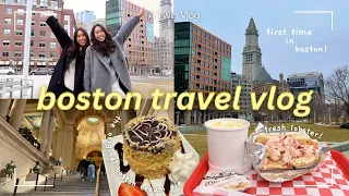 We Visit Boston for the First Time | Lobster Rolls, Neptune Oyster, MFABoston // A Twin Travel Vlog