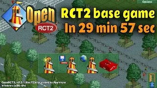 RCT2 base game in 29m 57s (World record) - OpenRCT2 speedrun