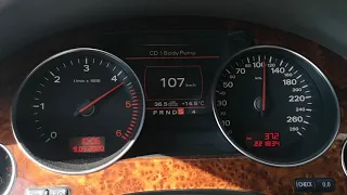 Audi A8 D3 3.0TDI Quattro разгон 0-200