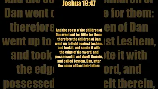 Joshua 19:41-49