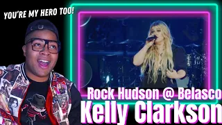 She Sounds INCREDIBLE | SINGER REACTS to Kelly Clarkson - Rock Hudson (Live @ Belasco) | REACTION