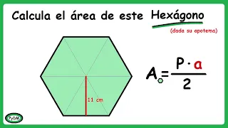 Área de un Hexágono dada su apotema