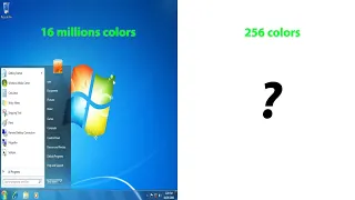 Windows 7 in 256 colors