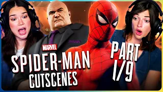 SPIDER-MAN REMASTERED CUTSCENES (Part 1/9) REACTION!