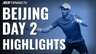 Murray Continues Comeback; Thiem & Tsitsipas Advance | Beijing 2019 Highlights Day 2