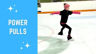 Power pulls in figure skating. From beginner to advanced skater.