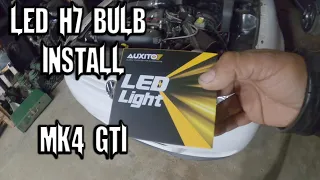 MK4 GTI - LED HEADLIGHT INSTALL by AUXITO