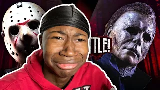 THEY’RE BOTH OP lol.. Jason Voorhees VS Michael Myers | DEATH BATTLE | REACTION