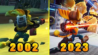 Evolution of Ratchet & Clank Games 2002 - 2023