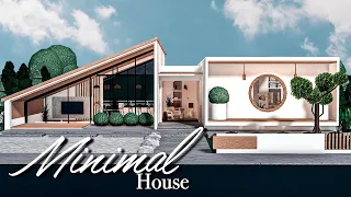 Bloxburg Minimal House | Welcome to Bloxburg House Build | TOCA blox