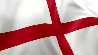 HD England National Flag Waving Animation (St George's Cross Flag) | 3 Hours Loop 🏴󠁧󠁢󠁥󠁮󠁧󠁿