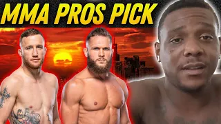 MMA Pros Pick ✅ Justin Gaethje vs. Rafael Fiziev - Part 1 👊UFC 286