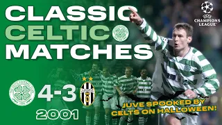 Classic Celtic Matches | Celtic 4-3 Juventus | Juve spooked by Celts on Halloween! | 2001 UCL