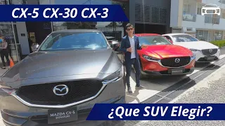 MAZDA CX-5  vs CX-30 vs CX-3 | ¿Cuál es mejor para tu estilo de vida?