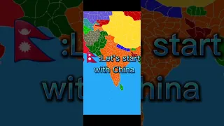 If Nepal made an empire|| Countries in a nutshell|| #shorts #viral #geography   #ww3