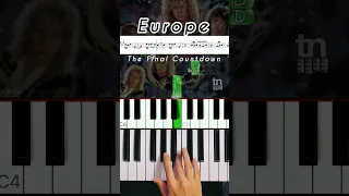 The Final Countdown Europe Piano Tutorial #shorts #piano #pianotutorial