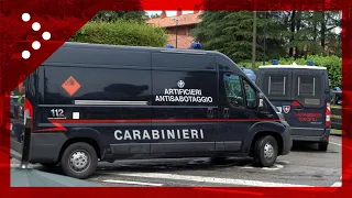 Anche le unità antisabotaggio degli artificieri dei carabinieri ad Arcore