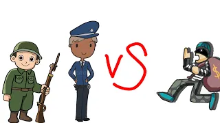 Воры 🆚 Полиция 👮, Солдаты