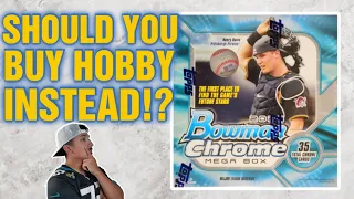 IS IT WORTH IT?? 2022 Bowman Chrome Mega Box RevieW!