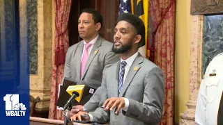 Raw: Baltimore officials address weekend crime, youth curfew