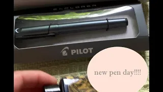 New Pen day | unbox the Pilot Explorer with me