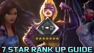 THE ULTIMATE 7 STAR RANK UP GUIDE! The Best Options For Your 1 to 2 Generic Gems! | Mcoc