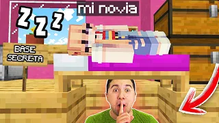 Construí una *HABITACIÓN SECRETA* dentro de la BASE SECRETA de mi NOVIA en MINECRAFT 😂 (terminó mal)