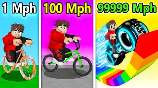 Going 4,189,940 MPH on a BIKE in Roblox