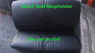 DIY - You too can reupholster your bench seats