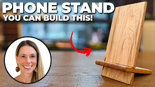 YOU Can BUILD This Phone Stand // DIY Beginner Woodworking